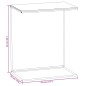 Tavolino da Salotto Bianco 55x35x66 cm in Legno Multistrato Tavolino da Salotto Bianco 55x35x66 cm in Legno Multistrato