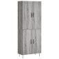 vidaXL Credenza Grigio Sonoma 69,5x34x180 cm in Legno Multistrato vidaXL Credenza Grigio Sonoma 69,5x34x180 cm in Legno Multistrato