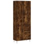vidaXL Credenza Rovere Fumo 69,5x34x180 cm in Legno Multistrato vidaXL Credenza Rovere Fumo 69,5x34x180 cm in Legno Multistrato