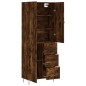 vidaXL Credenza Rovere Fumo 69,5x34x180 cm in Legno Multistrato vidaXL Credenza Rovere Fumo 69,5x34x180 cm in Legno Multistrato