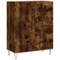 vidaXL Credenza Rovere Fumo 69,5x34x180 cm in Legno Multistrato vidaXL Credenza Rovere Fumo 69,5x34x180 cm in Legno Multistrato