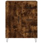 vidaXL Credenza Rovere Fumo 69,5x34x180 cm in Legno Multistrato vidaXL Credenza Rovere Fumo 69,5x34x180 cm in Legno Multistrato