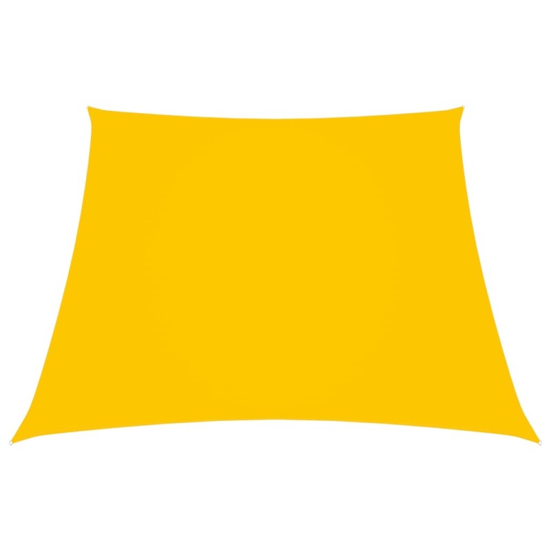 Parasole a Vela in Tela Oxford a Trapezio 3/5x4 m Giallo Parasole a Vela in Tela Oxford a Trapezio 3/5x4 m Giallo