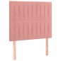 vidaXL Giroletto con Testiera Rosa 80x200 cm in Velluto vidaXL Giroletto con Testiera Rosa 80x200 cm in Velluto