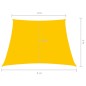Parasole a Vela in Tela Oxford a Trapezio 3/5x4 m Giallo Parasole a Vela in Tela Oxford a Trapezio 3/5x4 m Giallo