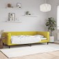 vidaXL Letto da Giorno Giallo 100x200 cm in Velluto vidaXL Letto da Giorno Giallo 100x200 cm in Velluto