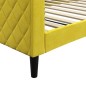 vidaXL Letto da Giorno Giallo 100x200 cm in Velluto vidaXL Letto da Giorno Giallo 100x200 cm in Velluto