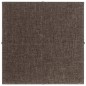 Pannelli Murali 12 pz Tortora 30x30 cm in Tessuto 1,08 m² Pannelli Murali 12 pz Tortora 30x30 cm in Tessuto 1,08 m²