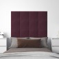 Pannelli Murali 12 pz Viola 30x30 cm in Tessuto 1,08 m² Pannelli Murali 12 pz Viola 30x30 cm in Tessuto 1,08 m²