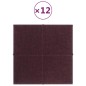 Pannelli Murali 12 pz Viola 30x30 cm in Tessuto 1,08 m² Pannelli Murali 12 pz Viola 30x30 cm in Tessuto 1,08 m²