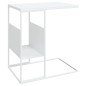 Tavolino Bianco 55x36x59,5 cm Legno Multistrato Tavolino Bianco 55x36x59,5 cm Legno Multistrato