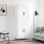 vidaXL Credenza Bianca 69,5x34x180 cm in Legno Multistrato vidaXL Credenza Bianca 69,5x34x180 cm in Legno Multistrato