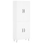 vidaXL Credenza Bianca 69,5x34x180 cm in Legno Multistrato vidaXL Credenza Bianca 69,5x34x180 cm in Legno Multistrato