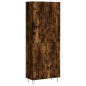 vidaXL Credenza Rovere Fumo 69,5x34x180 cm in Legno Multistrato vidaXL Credenza Rovere Fumo 69,5x34x180 cm in Legno Multistrato