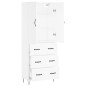 vidaXL Credenza Bianca 69,5x34x180 cm in Legno Multistrato vidaXL Credenza Bianca 69,5x34x180 cm in Legno Multistrato