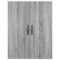 vidaXL Credenza Grigio Sonoma 69,5x34x180 cm in Legno Multistrato