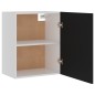 vidaXL Mobile Pensile Nero 50x31x60 cm in Legno Multistrato vidaXL Mobile Pensile Nero 50x31x60 cm in Legno Multistrato