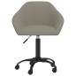 vidaXL Sedia da Ufficio Girevole Grigio Chiaro in Velluto vidaXL Sedia da Ufficio Girevole Grigio Chiaro in Velluto