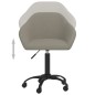 vidaXL Sedia da Ufficio Girevole Grigio Chiaro in Velluto vidaXL Sedia da Ufficio Girevole Grigio Chiaro in Velluto