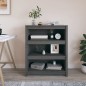 Libreria Grigia 80x35x97 cm in Legno Massello di Pino Libreria Grigia 80x35x97 cm in Legno Massello di Pino