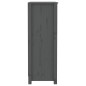 Libreria Grigia 80x35x97 cm in Legno Massello di Pino Libreria Grigia 80x35x97 cm in Legno Massello di Pino