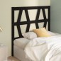 Testiera per Letto Nera 106x4x100 cm in Legno Massello di Pino Testiera per Letto Nera 106x4x100 cm in Legno Massello di Pino