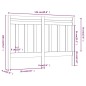 vidaXL Testiera per Letto ambra 126x4x100 cm in Legno Massello di Pino vidaXL Testiera per Letto ambra 126x4x100 cm in Legno Massello di Pino