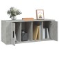 Mobile per TV Grigio Cemento 100x35x40 cm Legno Multistrato Mobile per TV Grigio Cemento 100x35x40 cm Legno Multistrato