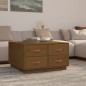 Tavolino da Salotto Miele 80x80x45 cm Legno Massello di Pino Tavolino da Salotto Miele 80x80x45 cm Legno Massello di Pino