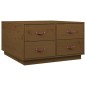 Tavolino da Salotto Miele 80x80x45 cm Legno Massello di Pino Tavolino da Salotto Miele 80x80x45 cm Legno Massello di Pino