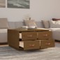 Tavolino da Salotto Miele 80x80x45 cm Legno Massello di Pino Tavolino da Salotto Miele 80x80x45 cm Legno Massello di Pino