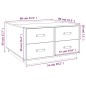 Tavolino da Salotto Miele 80x80x45 cm Legno Massello di Pino Tavolino da Salotto Miele 80x80x45 cm Legno Massello di Pino