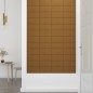 Pannelli Murali 12 pz Marroni 30x15 cm Velluto 0,54 m² Pannelli Murali 12 pz Marroni 30x15 cm Velluto 0,54 m²
