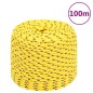 vidaXL Corda Nautica Gialla 8 mm 100 m in Polipropilene vidaXL Corda Nautica Gialla 8 mm 100 m in Polipropilene