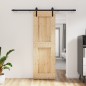 vidaXL Porta Scorrevole con Set Hardware 70x210 cm Legno Massello Pino vidaXL Porta Scorrevole con Set Hardware 70x210 cm Legno Massello Pino