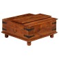 vidaXL Tavolino da Salotto in Legno Acacia Finitura Miele 80x80x40 cm