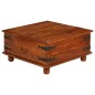 vidaXL Tavolino da Salotto in Legno Acacia Finitura Miele 80x80x40 cm