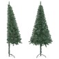vidaXL Albero di Natale Artificiale ad Angolo con Supporto Verde 180 cm PVC vidaXL Albero di Natale Artificiale ad Angolo con Supporto Verde 180 cm PVC