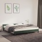 vidaXL Giroletto senza Materasso Verde Scuro 160x200 cm in Velluto vidaXL Giroletto senza Materasso Verde Scuro 160x200 cm in Velluto