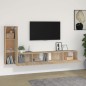 vidaXL Set di Mobili Porta TV 3 pz Rovere Sonoma in Legno Multistrato vidaXL Set di Mobili Porta TV 3 pz Rovere Sonoma in Legno Multistrato