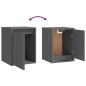 vidaXL Mobili Porta TV 5 pz Grigi in Legno Massello di Pino