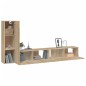 vidaXL Set di Mobili Porta TV 3 pz Rovere Sonoma in Legno Multistrato vidaXL Set di Mobili Porta TV 3 pz Rovere Sonoma in Legno Multistrato