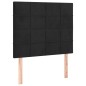 vidaXL Testiere 2 pz Nere 100x5x78/88 cm in Velluto