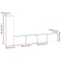 vidaXL Set di Mobili Porta TV 3 pz Rovere Sonoma in Legno Multistrato vidaXL Set di Mobili Porta TV 3 pz Rovere Sonoma in Legno Multistrato