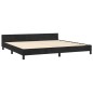 vidaXL Giroletto senza Materasso Nero 200x200 cm in Velluto