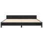 vidaXL Giroletto senza Materasso Nero 200x200 cm in Velluto