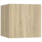Set di Mobili Porta TV 5 pz Rovere Sonoma in Legno Multistrato Set di Mobili Porta TV 5 pz Rovere Sonoma in Legno Multistrato