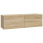 Set di Mobili Porta TV 5 pz Rovere Sonoma in Legno Multistrato Set di Mobili Porta TV 5 pz Rovere Sonoma in Legno Multistrato