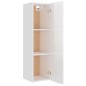 Set Mobili Porta TV 8pz Bianco Lucido in Legno Multistrato Set Mobili Porta TV 8pz Bianco Lucido in Legno Multistrato