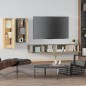 Set di Mobili Porta TV 4 pz Rovere Sonoma in Legno Multistrato Set di Mobili Porta TV 4 pz Rovere Sonoma in Legno Multistrato